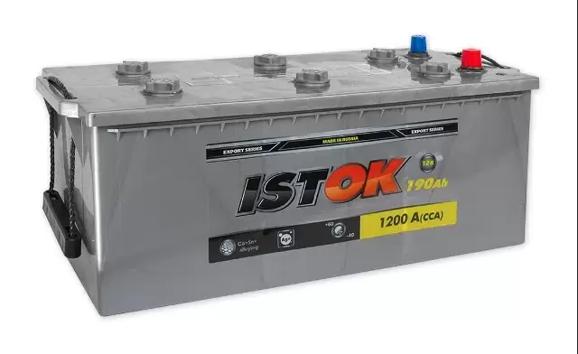 Аккумулятор грузовой ИСТОК 190Ah 1200A ПП (513х223х217) D5