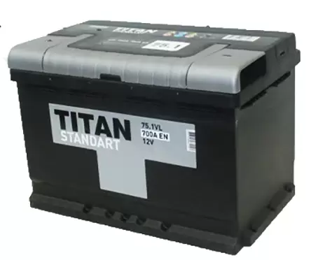 Аккумулятор автомобильный Titan Standart 6СТ-75 Ач прям.