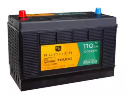 Аккумулятор автомобильный RUNNER TRUCK RG110B 110uni 1000A (330x173x240) D33 110 Ач