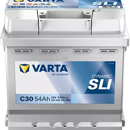 Аккумулятор автомобильный Varta Dynamic SLI C30 6СТ-54 Ач обр.