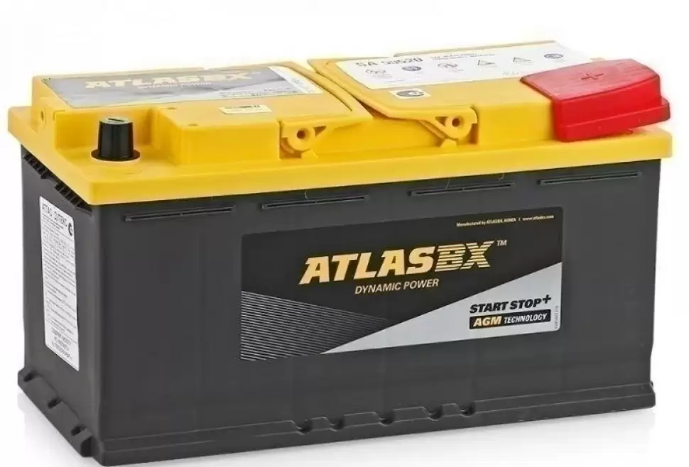 Аккумулятор автомобильный ATLAS AGM SA 60520 105Ah 950A ОП (393x175x190) L6
