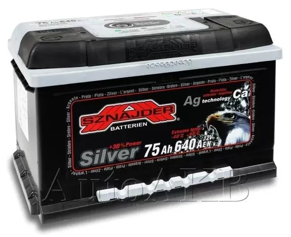 Аккумулятор автомобильный SZNAJDER Silver 575 25 6СТ-75 Ач обр. (низкий)