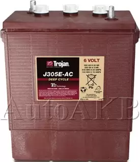 Аккумулятор тяговый Trojan J305E-AC 6V (с жидким электролитом) 305 Ач