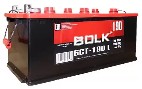 Аккумулятор грузовой BOLK AB 6СТ-190 БОЛТ
