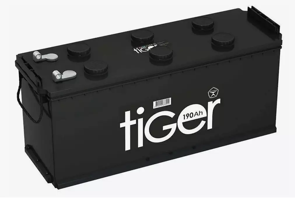 Аккумулятор автомобильный TIGER D5 190Ah 1200A ПП (513x223x223) D5 болт
