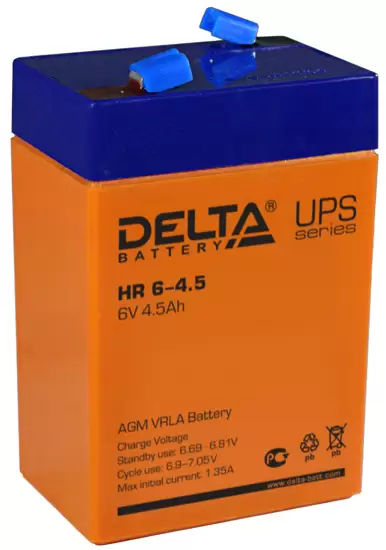 Аккумулятор Delta HR6-4,5 Ач