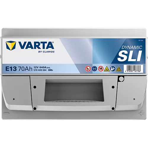 Аккумулятор автомобильный Varta Dynamic SLI E13 6CT-70 Ач обр.