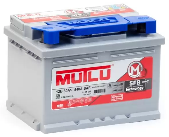 Аккумулятор MUTLU SFB M2 6СТ-60 Ач обр.