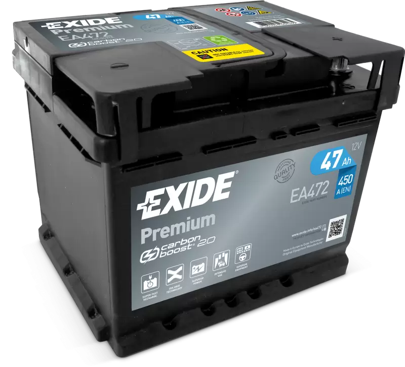 Автомобильный аккумулятор EXIDE PREMIUM EA472 47 Ач