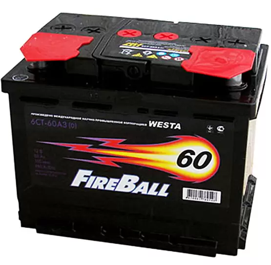 Аккумулятор автомобильный FireBall 6СТ-60 Ач обр.