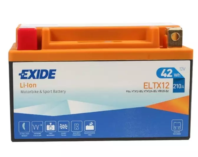 Аккумулятор мотоциклетный EXIDE LI-ION ELTX12 4 Ач