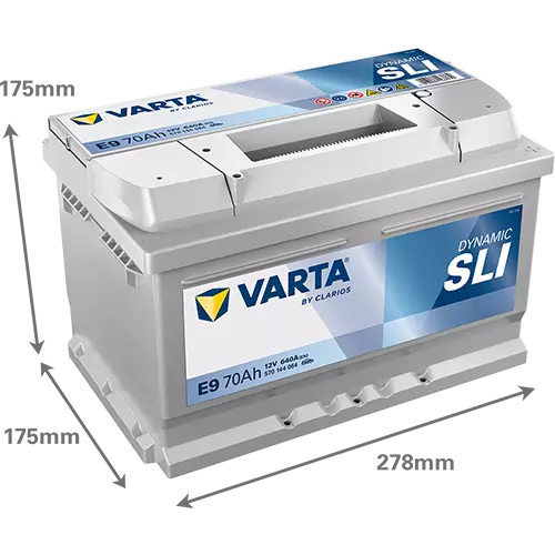 Аккумулятор автомобильный Varta Dynamic SLI E9 6СТ-70 Ач обр. LB3