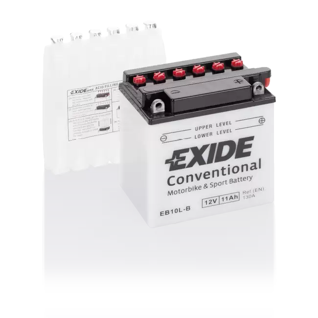 Аккумулятор мото EXIDE Conventional EB10L-B 11 Ah 130 A (135x90x145)