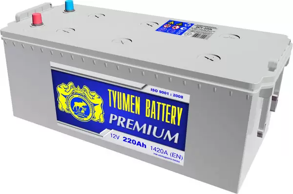 Аккумулятор грузовой TYUMEN BATTERY PREMIUM 6СТ-220 Ач прям.