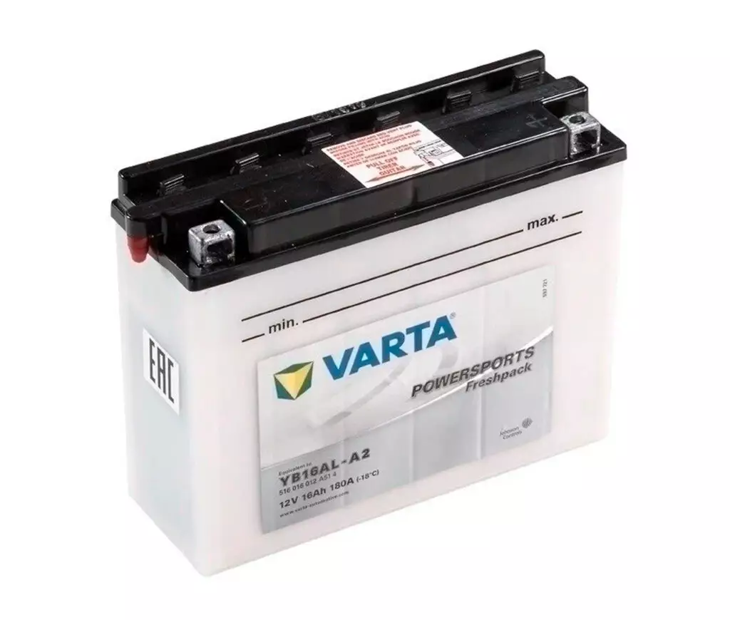Аккумулятор для мотоцикла VARTA FP 516 016 018 (205х72х164)  16 Ач