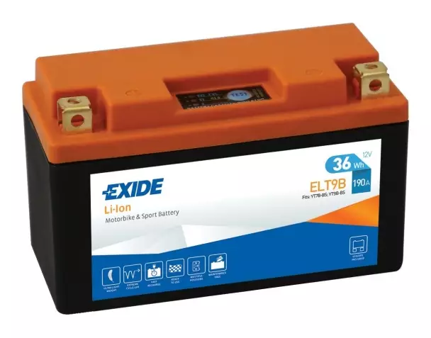 Аккумулятор мотоциклетный EXIDE LI-ION ELT9B 3 Ач