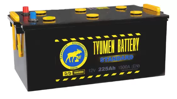 Аккумулятор грузовой TYUMEN BATTERY STANDARD 6СТ-225 обр.