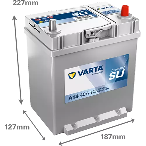 Аккумулятор автомобильный Varta Dynamic SLI A13 6СТ-40 Ач обр. с бортом (42B19L)