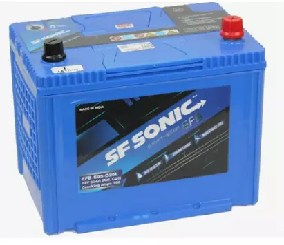 Аккумулятор автомобильный SF SONIC EFB 6СТ-80.1 80 Ah 750 A ПП (260x173x225) 95D26R