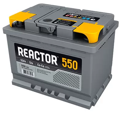 Аккумулятор автомобильный Reactor 6СТ-55 прям.