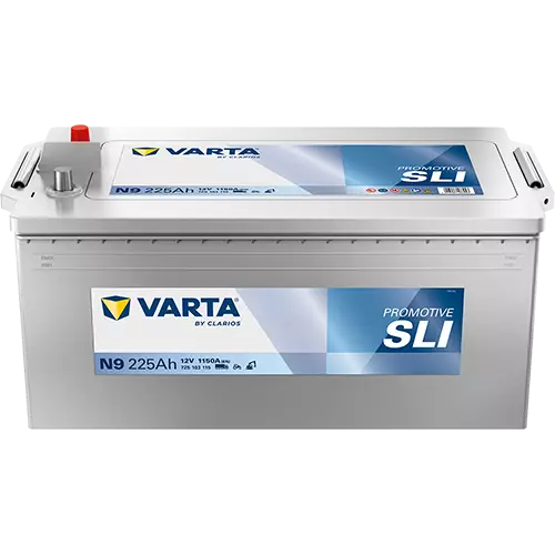 Аккумулятор грузовой Varta Promotive SLI N9 225Ah 1150A ОП (518x276x242) D6