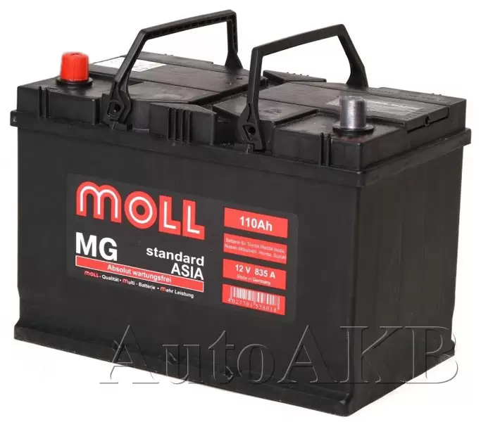 Аккумулятор автомобильный Moll MG Standard ASIA 6СТ-110 Ач прям.