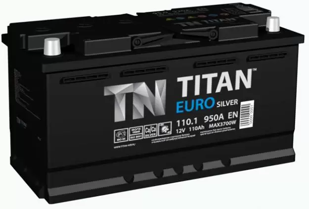 Аккумулятор автомобильный Titan Euro Silver 6СТ-110 Ач обр.