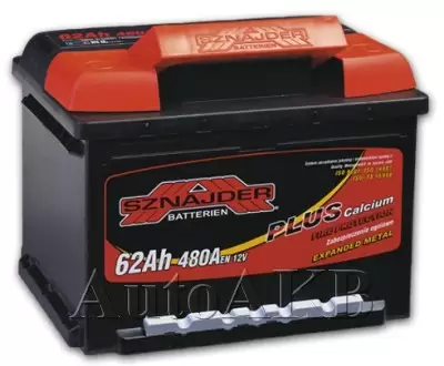 Аккумулятор автомобильный SZNAJDER 562 98 6СТ-62 Ач обр. (низкий)
