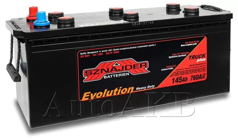 Аккумулятор грузовой SZNAJDER Truck 645 20 6СТ-145 Ач прям.