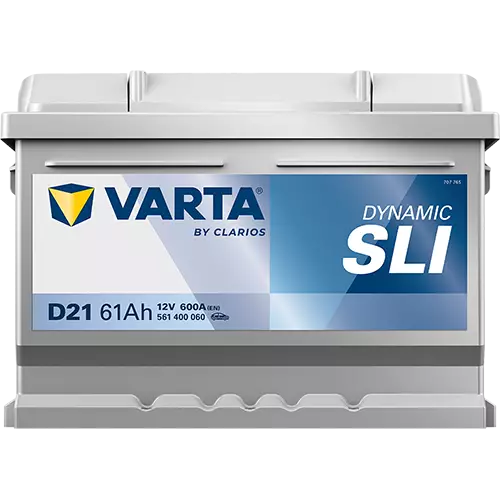 Аккумулятор автомобильный Varta Dynamic SLI D21 6СТ-61 Ач обр.LB2