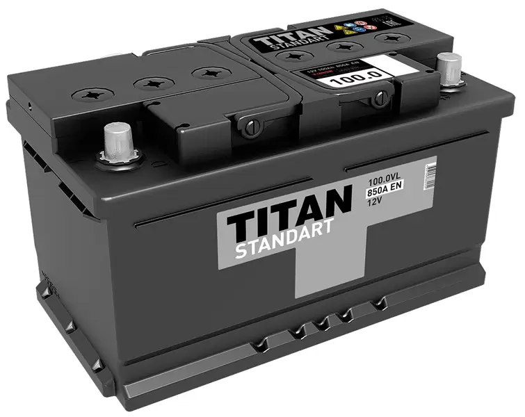 Аккумулятор автомобильный Titan Standart 6СТ-100 Ач обр.