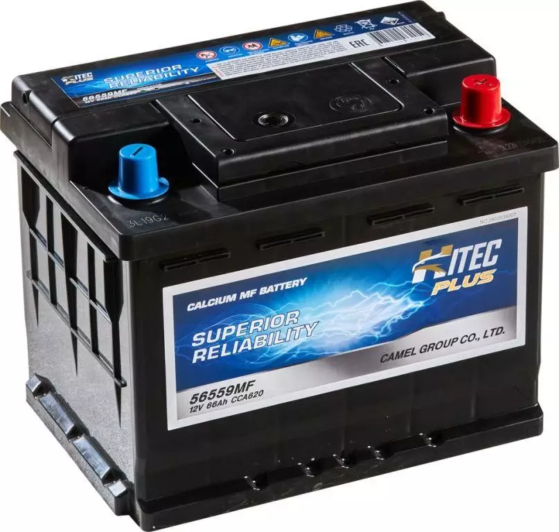 Аккумулятор автомобильный HITEC 56559MF 66Ah 620A оп