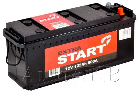 Аккумулятор грузовой Extra Start 6СТ-135 Ач прям.