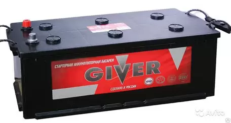 Аккумулятор грузовой Giver 6СТ-132 обр.