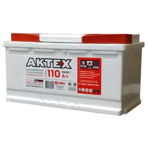 Аккумулятор автомобильный АКТЕХ 110.1 Ah ПП 850 A (353х175х190) L5