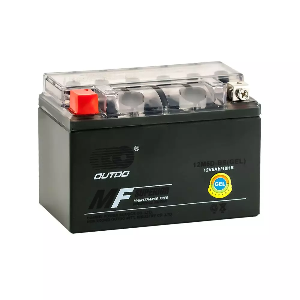 OUTDO МОТО 12M5D-BS iGEL 5.5Ah 65A ПП (136x75x94)
