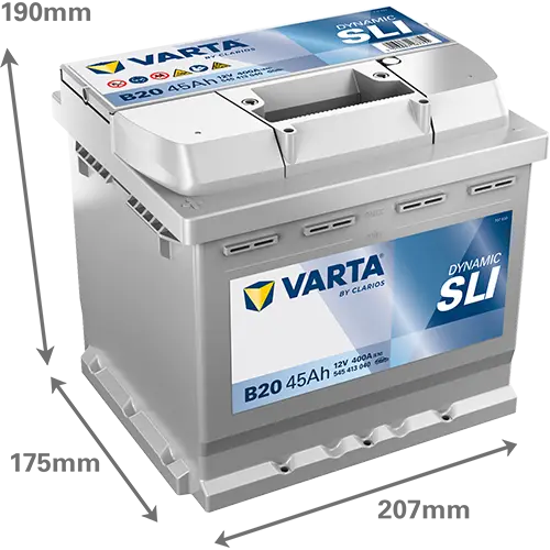 Аккумулятор автомобильный Varta Black Dynamic B20 6CT-45 прям.