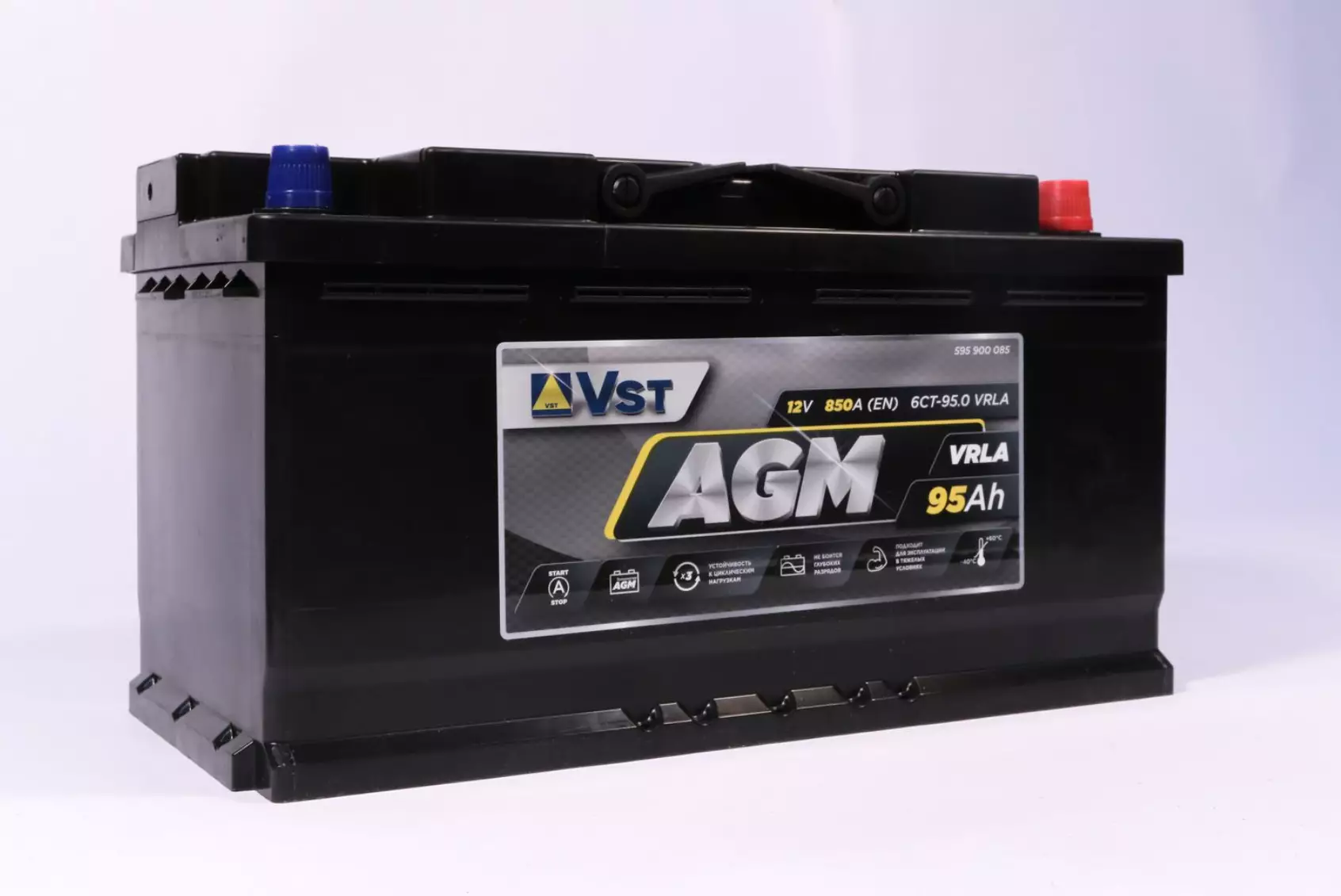 Аккумулятор автомобильный VST AGM 95.0 Ah 850 A (353х175х190) обр. L5