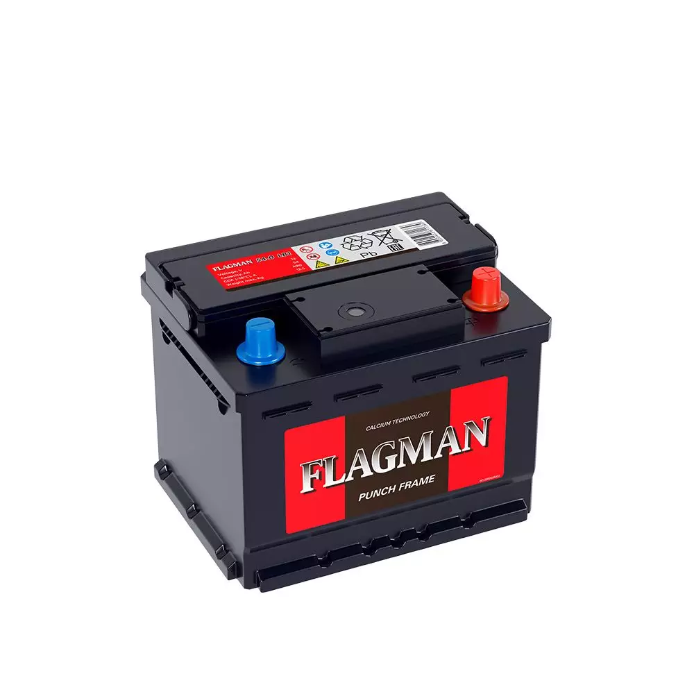 Аккумулятор автомобильный FLAGMAN 54Ah 490A ОП (207x175x175) LB1