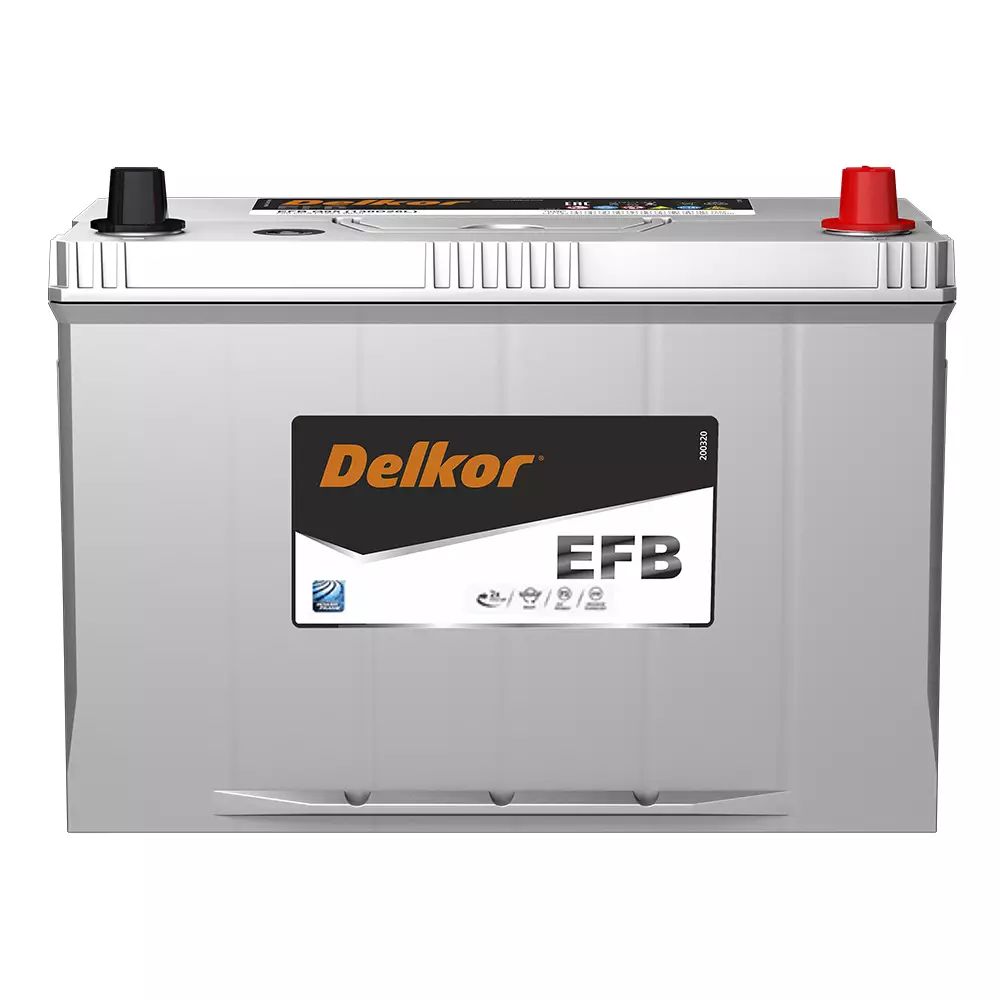 Аккумулятор автомобильный DELKOR EFB T110 145D31L оп 90Ач 820А 302х172х220 борт [D31]