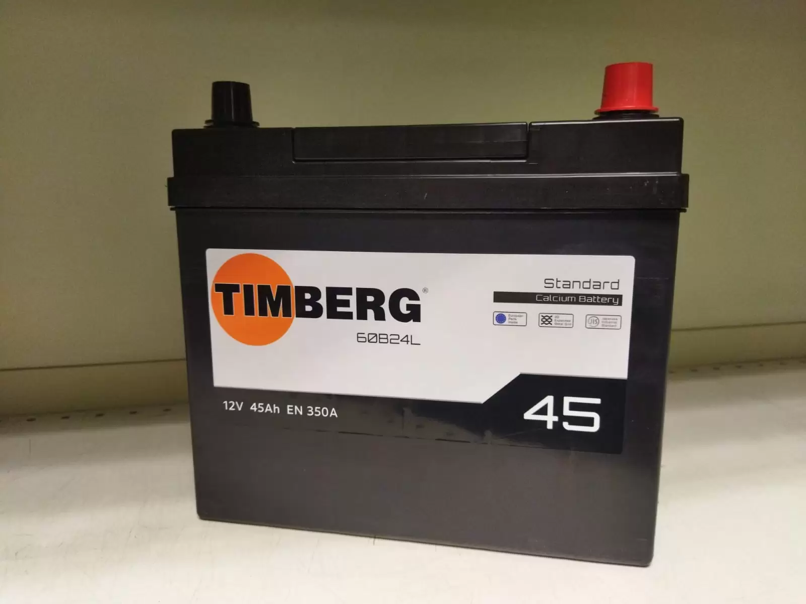Аккумулятор автомобильный Timberg STANDARD TS450J 6СТ-45VL обр.