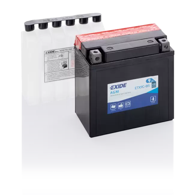 Аккумулятор мото EXIDE ETX9C-BS YTX9C-BS 9 Ач
