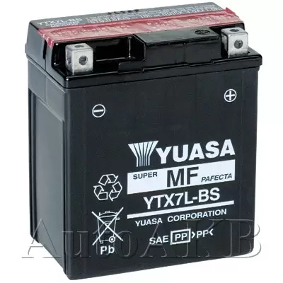 Аккумулятор мото YUASA YTX7L-BS 6 Ач