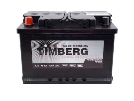 Аккумулятор автомобильный Timberg Professional power 6СТ-75VL ПП.