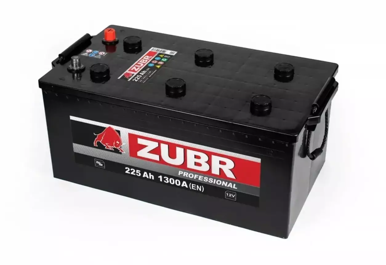Аккумулятор грузовой ZUBR Professional 225Ah 1500A ОП (518x274x237) D6