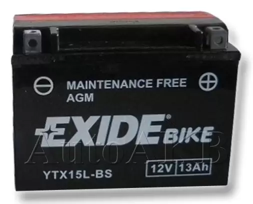 Аккумулятор мото EXIDE YTX15L-BS 13 Ач