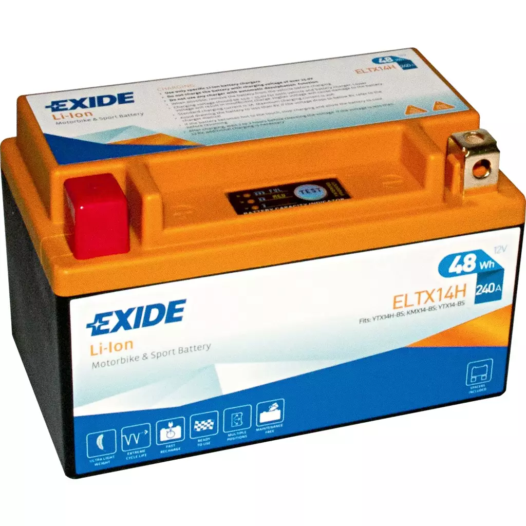 Аккумулятор мотоциклетный EXIDE LI-ION ELTX14H 4 Ач