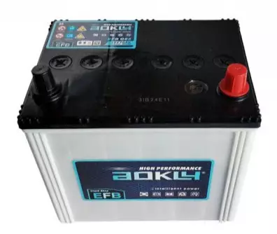 Аккумулятор автомобильный AOKLY EFB Q85L 70А.ч 700А ОП (230x172x221) D23L