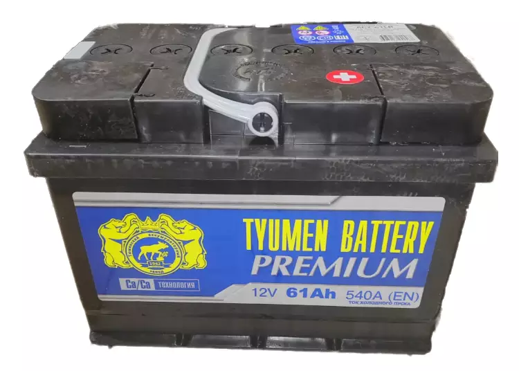 Аккумулятор автомобильный TYUMEN BATTERY PREMIUM 6СТ-61 Ач обр. (низкий)