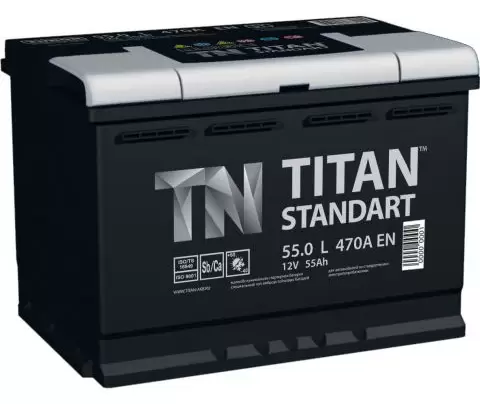 Аккумулятор автомобильный Titan Standart 6СТ-62 Ач обр.